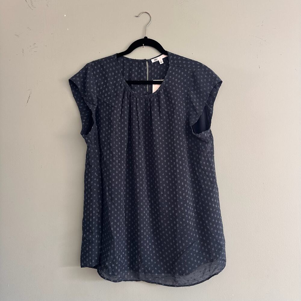 DR2 1X Swiss Dots Tunic Blouse Top